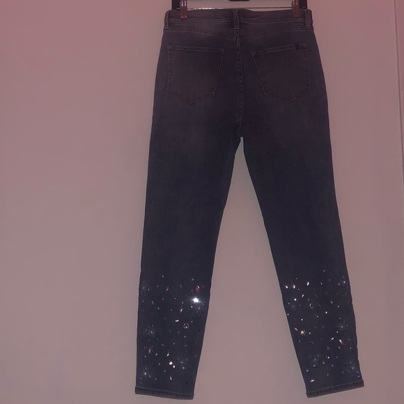 oversized blue rhinestone jeans - Picture 2 of 4